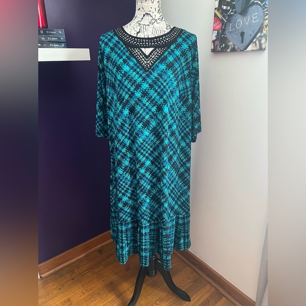 Catherines Plus Size 3/4 Sleeve Dress